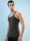 Hint Trendy Men’s Gym Vest - 222 | 100% Cotton Sleeveless Sports Vest | Deep Neck Workout Tank Top