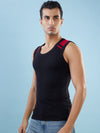 Hint Trendy Men’s Gym Vest - 555 | 100% Cotton Sleeveless Sports Vest | Deep Neck Workout Tank Top