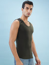 Hint Trendy Men’s Gym Vest - 555 | 100% Cotton Sleeveless Sports Vest | Deep Neck Workout Tank Top
