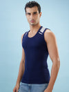 Hint Trendy Men’s Gym Vest - 555 | 100% Cotton Sleeveless Sports Vest | Deep Neck Workout Tank Top