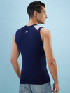 Hint Trendy Men’s Gym Vest - 555 | 100% Cotton Sleeveless Sports Vest | Deep Neck Workout Tank Top