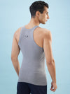 Hint Trendy Men’s Gym Vest - 222 | 100% Cotton Sleeveless Sports Vest | Deep Neck Workout Tank Top