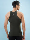 Hint Trendy Men’s Gym Vest - 222 | 100% Cotton Sleeveless Sports Vest | Deep Neck Workout Tank Top