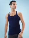 Hint Trendy Men’s Gym Vest - 222 | 100% Cotton Sleeveless Sports Vest | Deep Neck Workout Tank Top