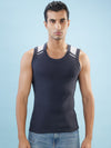 Hint Trendy Men’s Gym Vest - 555 | 100% Cotton Sleeveless Sports Vest | Deep Neck Workout Tank Top