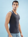 Hint Trendy Men’s Gym Vest - 555 | 100% Cotton Sleeveless Sports Vest | Deep Neck Workout Tank Top