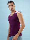 Hint Trendy Men’s Gym Vest - 555 | 100% Cotton Sleeveless Sports Vest | Deep Neck Workout Tank Top