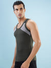 Hint Trendy Men’s Gym Vest - 666 | 100% Cotton Sleeveless Sports Vest | Deep Neck Workout Tank Top