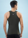 Hint Trendy Men’s Gym Vest - 666 | 100% Cotton Sleeveless Sports Vest | Deep Neck Workout Tank Top