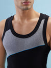 Hint Trendy Men’s Gym Vest - 777 | 100% Cotton Sleeveless Sports Vest | Deep Neck Workout Tank Top