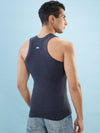 Hint Trendy Men’s Gym Vest - 777 | 100% Cotton Sleeveless Sports Vest | Deep Neck Workout Tank Top