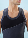 Hint Trendy Men’s Gym Vest - 777 | 100% Cotton Sleeveless Sports Vest | Deep Neck Workout Tank Top