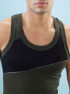 Hint Trendy Men’s Gym Vest - 777 | 100% Cotton Sleeveless Sports Vest | Deep Neck Workout Tank Top