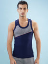 Hint Trendy Men’s Gym Vest - 777 | 100% Cotton Sleeveless Sports Vest | Deep Neck Workout Tank Top