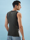 Hint Trendy Men’s Gym Vest - 888 | 100% Cotton Sleeveless Sports Vest | Deep Neck Workout Tank Top