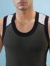 Hint Trendy Men’s Gym Vest - 888 | 100% Cotton Sleeveless Sports Vest | Deep Neck Workout Tank Top