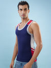 Hint Trendy Men’s Gym Vest - 888 | 100% Cotton Sleeveless Sports Vest | Deep Neck Workout Tank Top