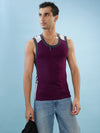Hint Trendy Men’s Gym Vest - 888 | 100% Cotton Sleeveless Sports Vest | Deep Neck Workout Tank Top