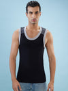 Hint Trendy Men’s Gym Vest - 888 | 100% Cotton Sleeveless Sports Vest | Deep Neck Workout Tank Top