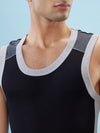 Hint Trendy Men’s Gym Vest - 888 | 100% Cotton Sleeveless Sports Vest | Deep Neck Workout Tank Top